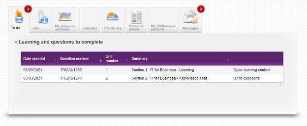 VQmnager e-learning